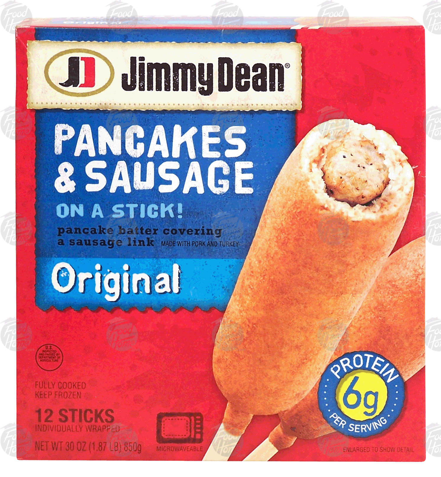 Jimmy Dean Original pancakes & sausage, on a stick!, 12 sticks Full-Size Picture